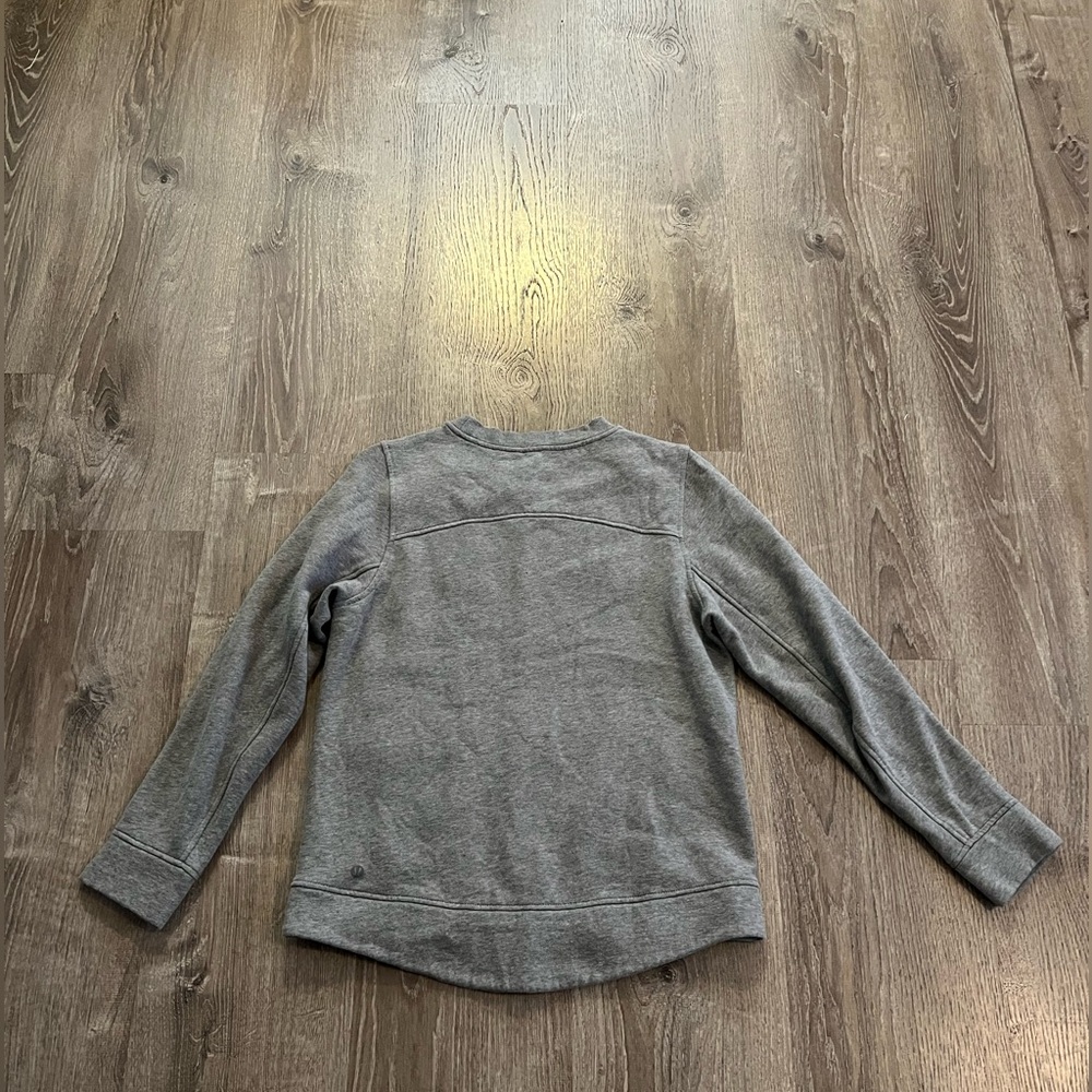 Lululemon Fleece Be True Crew Heathered Medium Grey - Picture 5 of 9